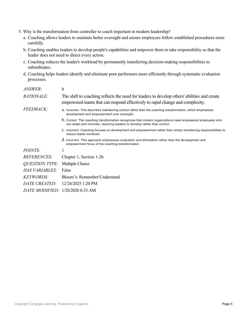 Preview page 7 of Test Bank The Leadership Experience 9th Edition By Richard Daft