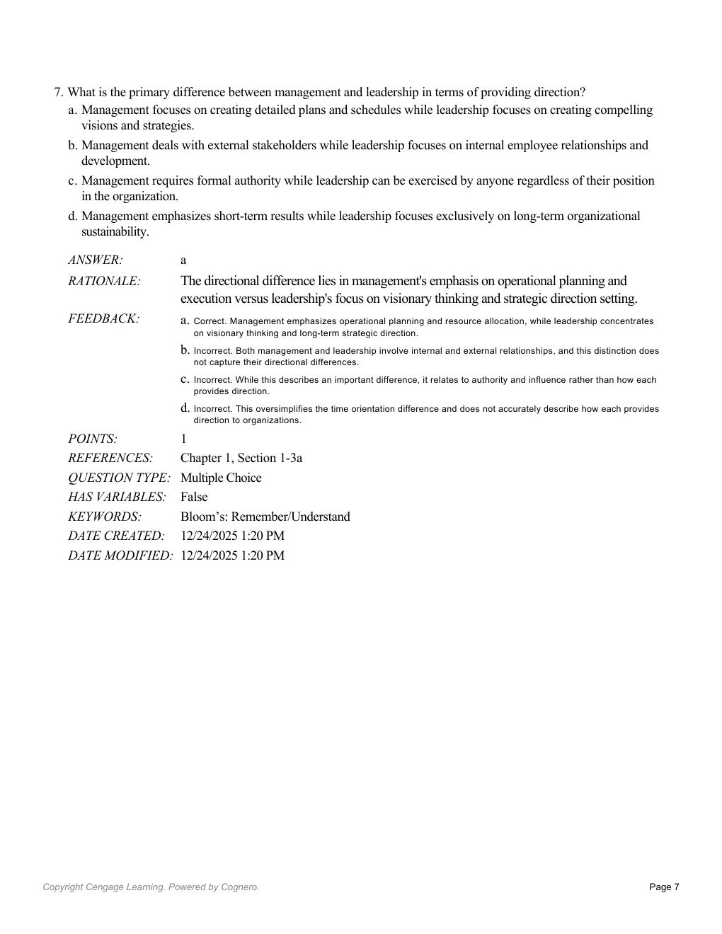 Preview page 9 of Test Bank The Leadership Experience 9th Edition By Richard Daft
