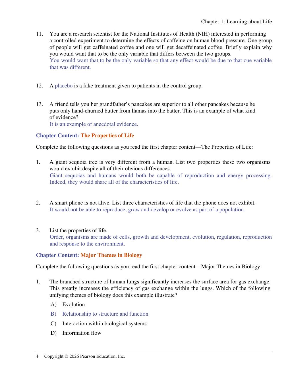 Preview page 6 of Solution Manual Campbell Essential Biology 8th Edition By Eric Simon, Kelly Hogan