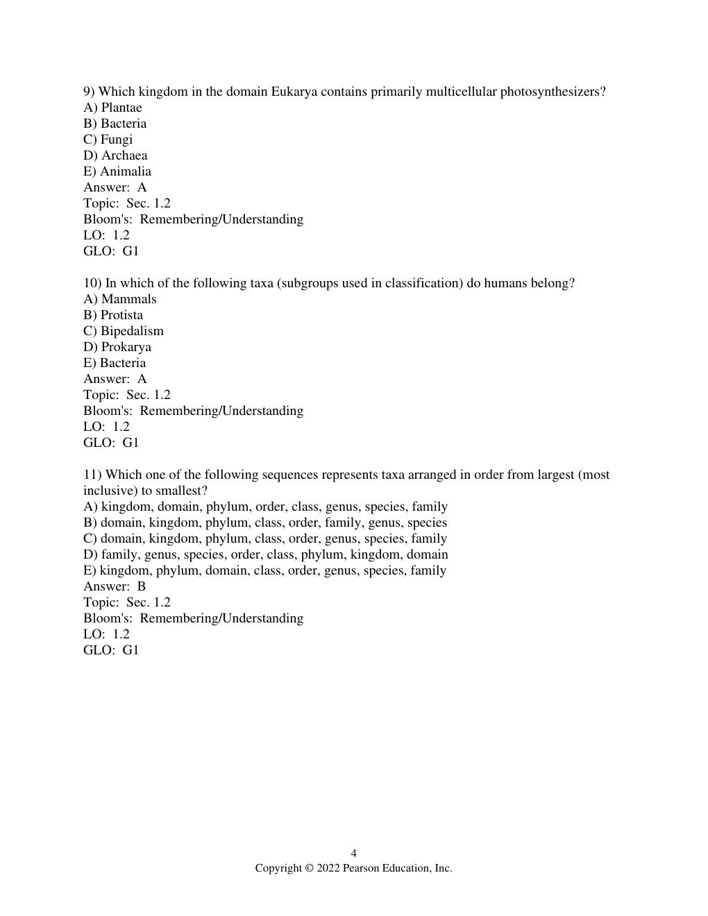 Preview page 6 of Test Bank Human Biology Concepts and Current Issues 9th Edition By Michael Johnson, Suzanne Long