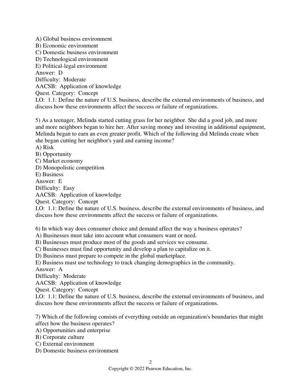 Preview page 4 of Test Bank For Business Essentials 13th Edition By Ronald Ebert, Ricky Griffi