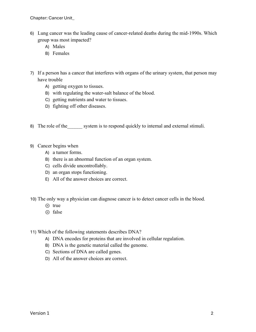 Preview page 4 of Test Bank Why Biology 2025 EverGreen Release By Michael Windelspecht