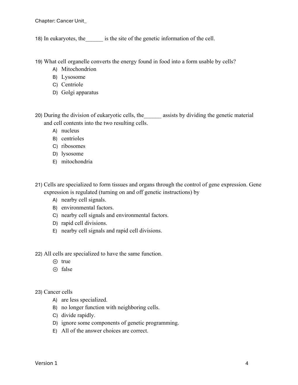 Preview page 6 of Test Bank Why Biology 2025 EverGreen Release By Michael Windelspecht