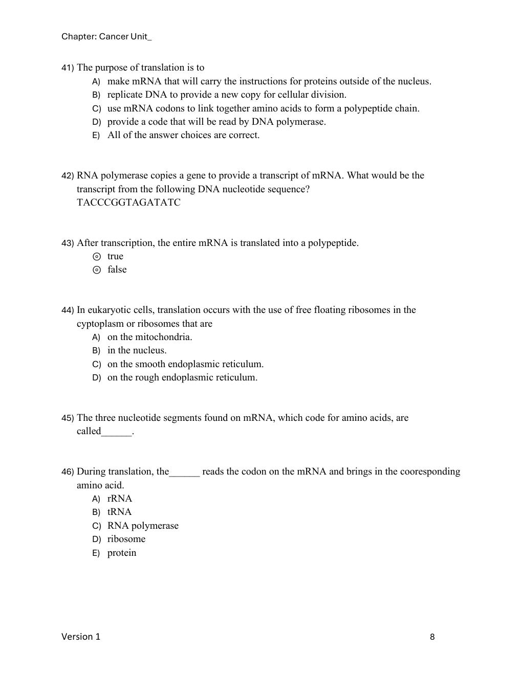 Preview page 10 of Test Bank Why Biology 2025 EverGreen Release By Michael Windelspecht