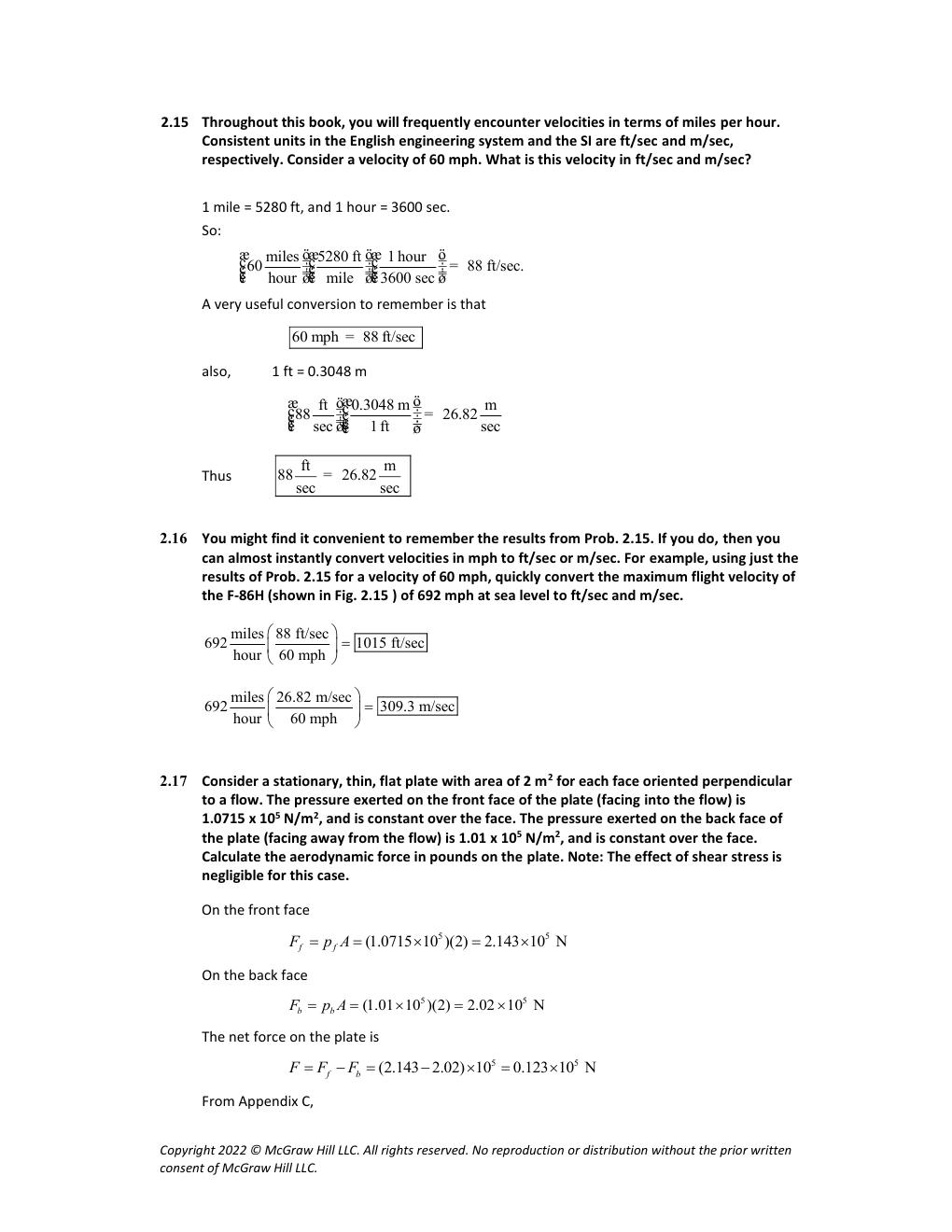 Preview page 9 of Solutions Manual Introduction to Flight 9th Edition By John Anderson, Mary Bowden