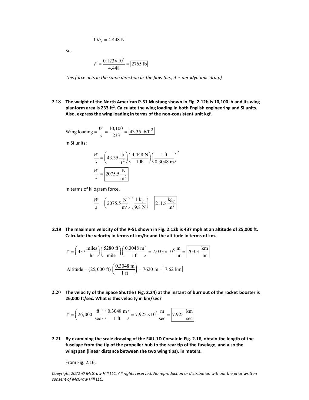 Preview page 10 of Solutions Manual Introduction to Flight 9th Edition By John Anderson, Mary Bowden