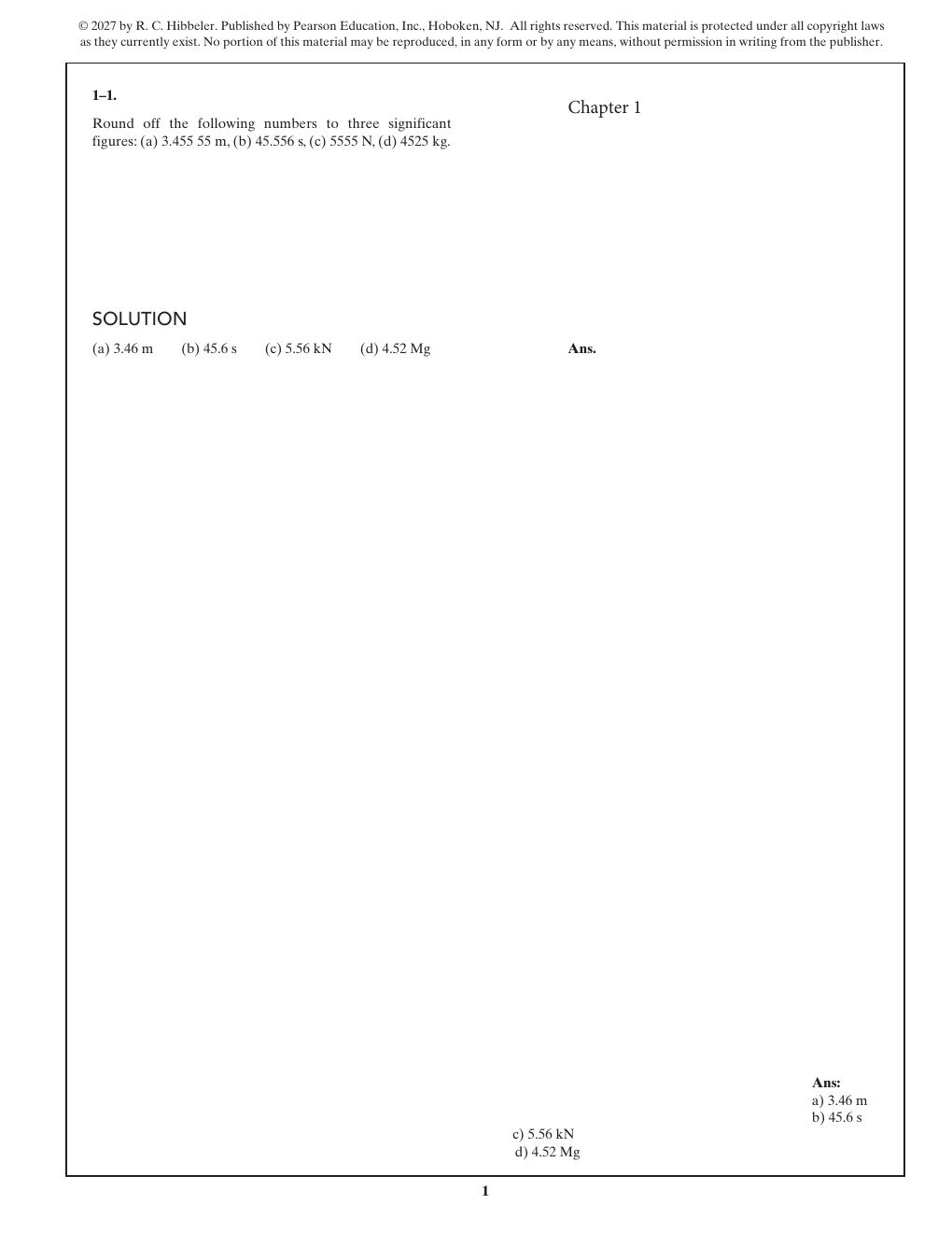 Preview page 3 of Solutions Manual Engineering Mechanics Statics 16th Edition By Russell C. Hibbeler | Contains Chapters 1-11