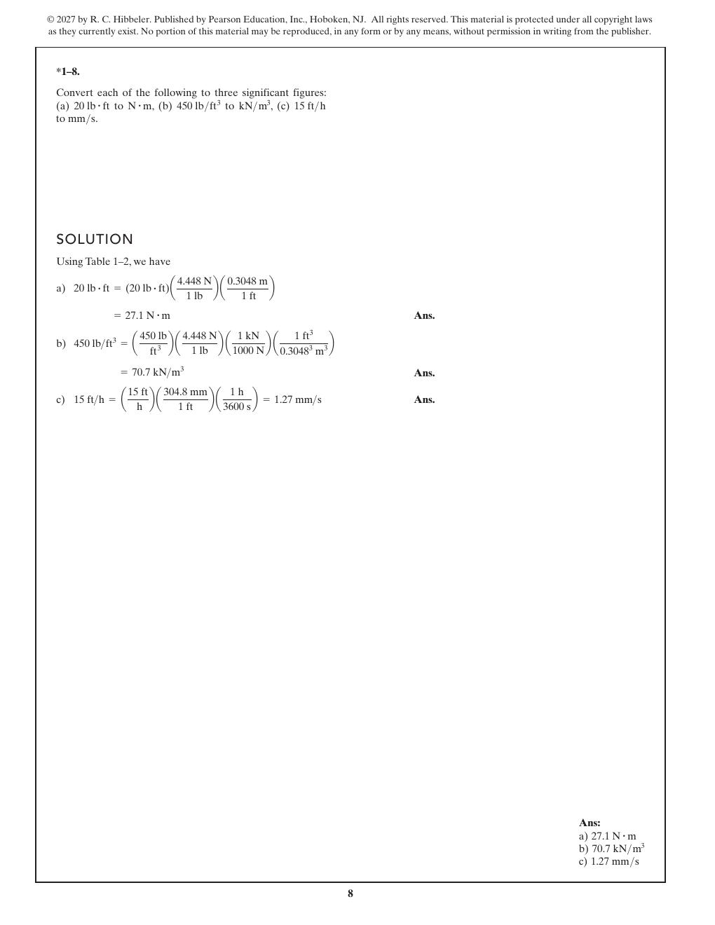 Preview page 10 of Solutions Manual Engineering Mechanics Statics 16th Edition By Russell C. Hibbeler | Contains Chapters 1-11