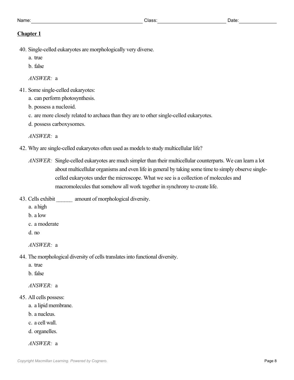 Preview page 10 of Test Bank Interactive Cell Biology 1st Edition By Andrew Catalano