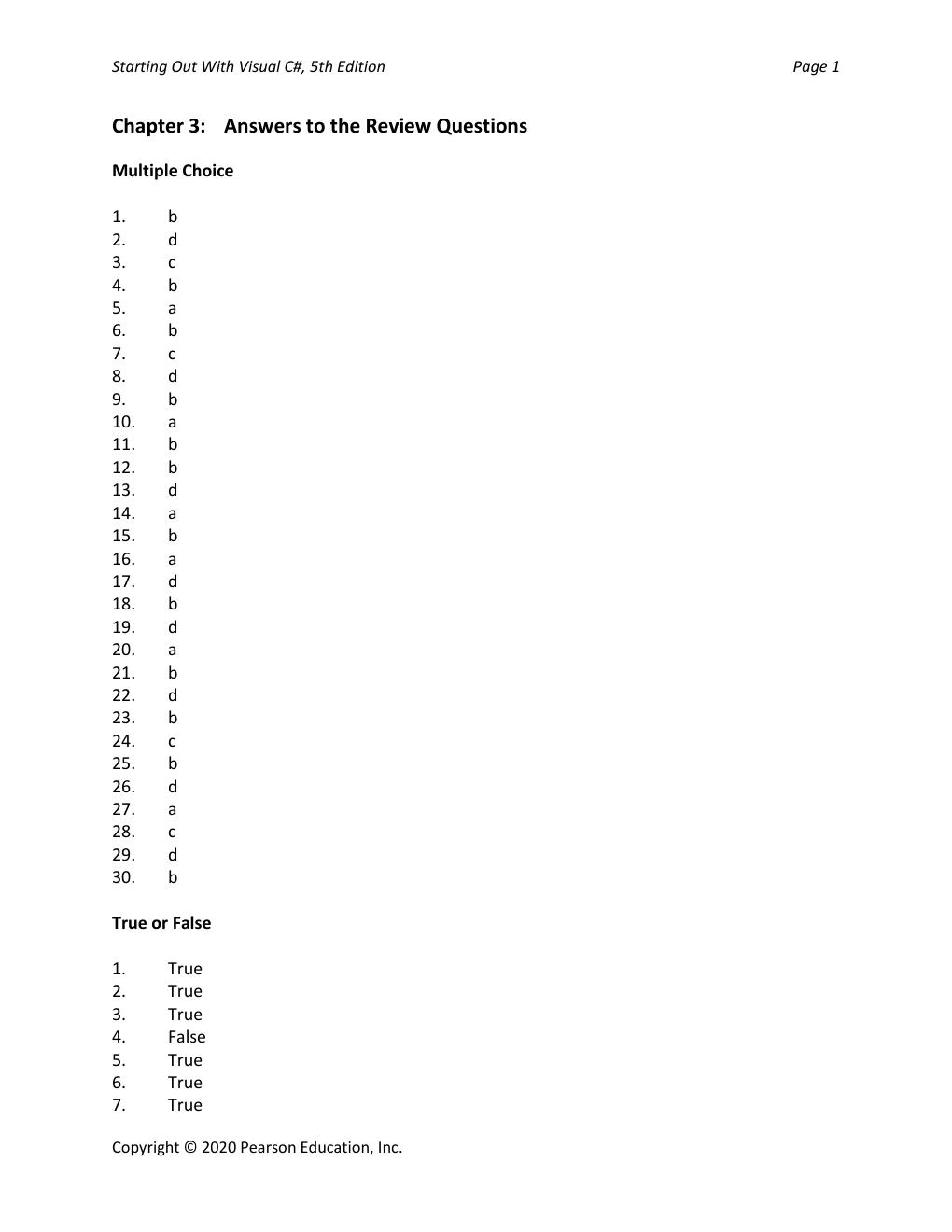 Preview page 9 of Solutions Manual Starting out with Visual C# 6th Edition By Tony Gaddis