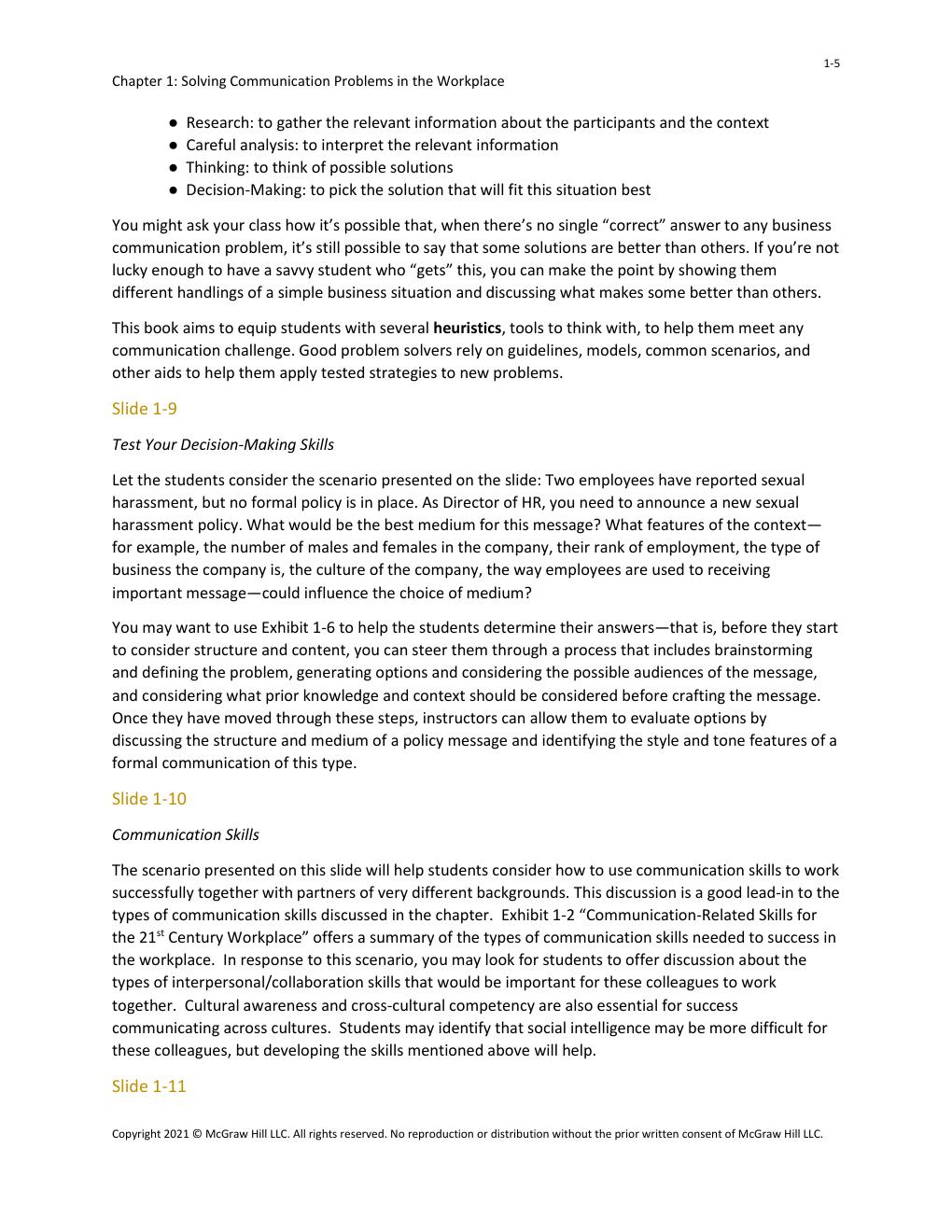 Preview page 7 of Instructor Manual Business Communication A Problem-Solving Approach 2nd Edition By Paula Lentz, Kathryn Rentz, Kristen G
