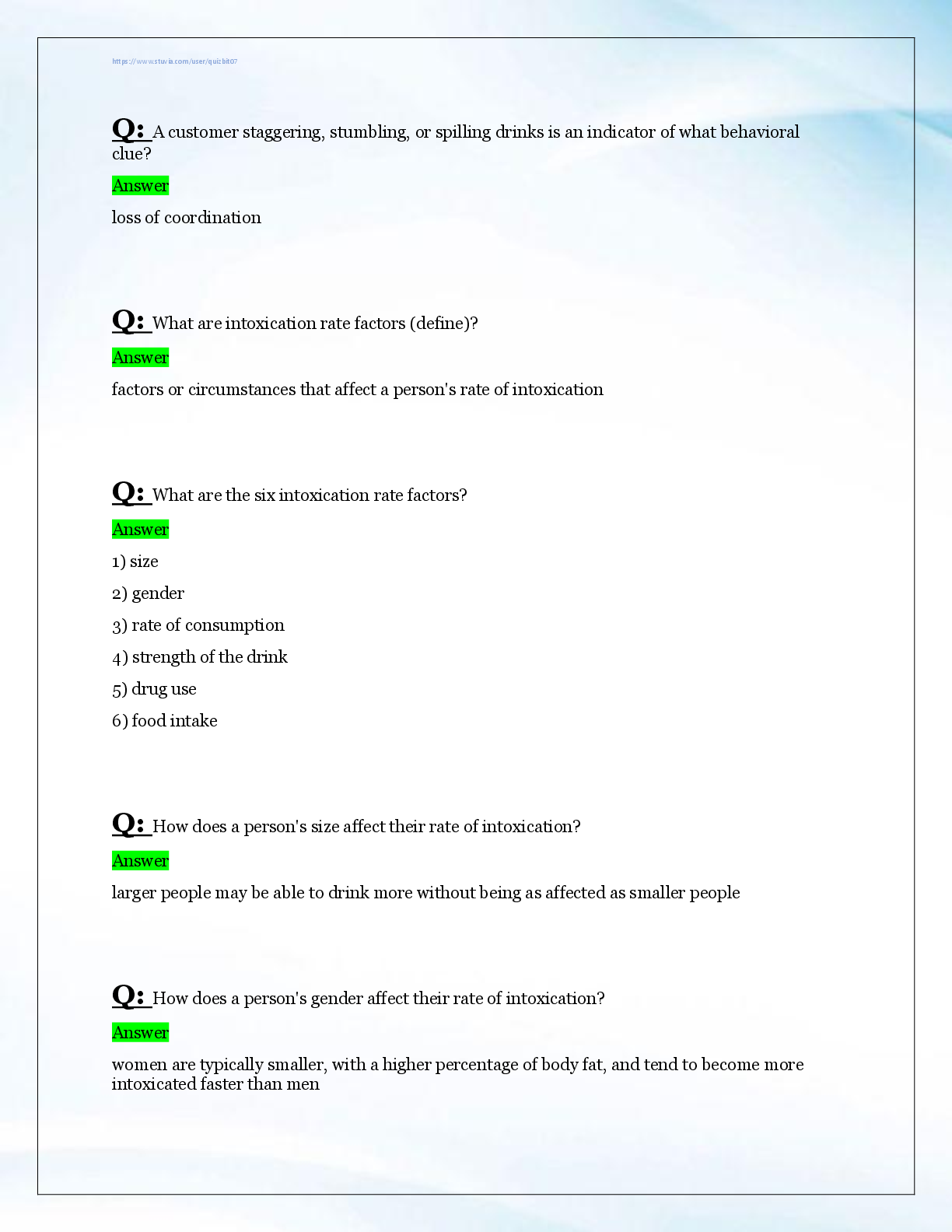Preview page 2 of TIPS Certification Exam Q&A | Training for  Intervention Procedures – Health  Communications, Inc. (HCI) – 2026/2027 edi