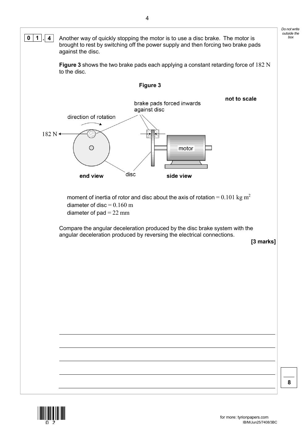 Preview page 5 of AQA A-LEVEL PHYSICS Paper 3 Section B Engineering physics  2025 VERIFIED QP AND MS