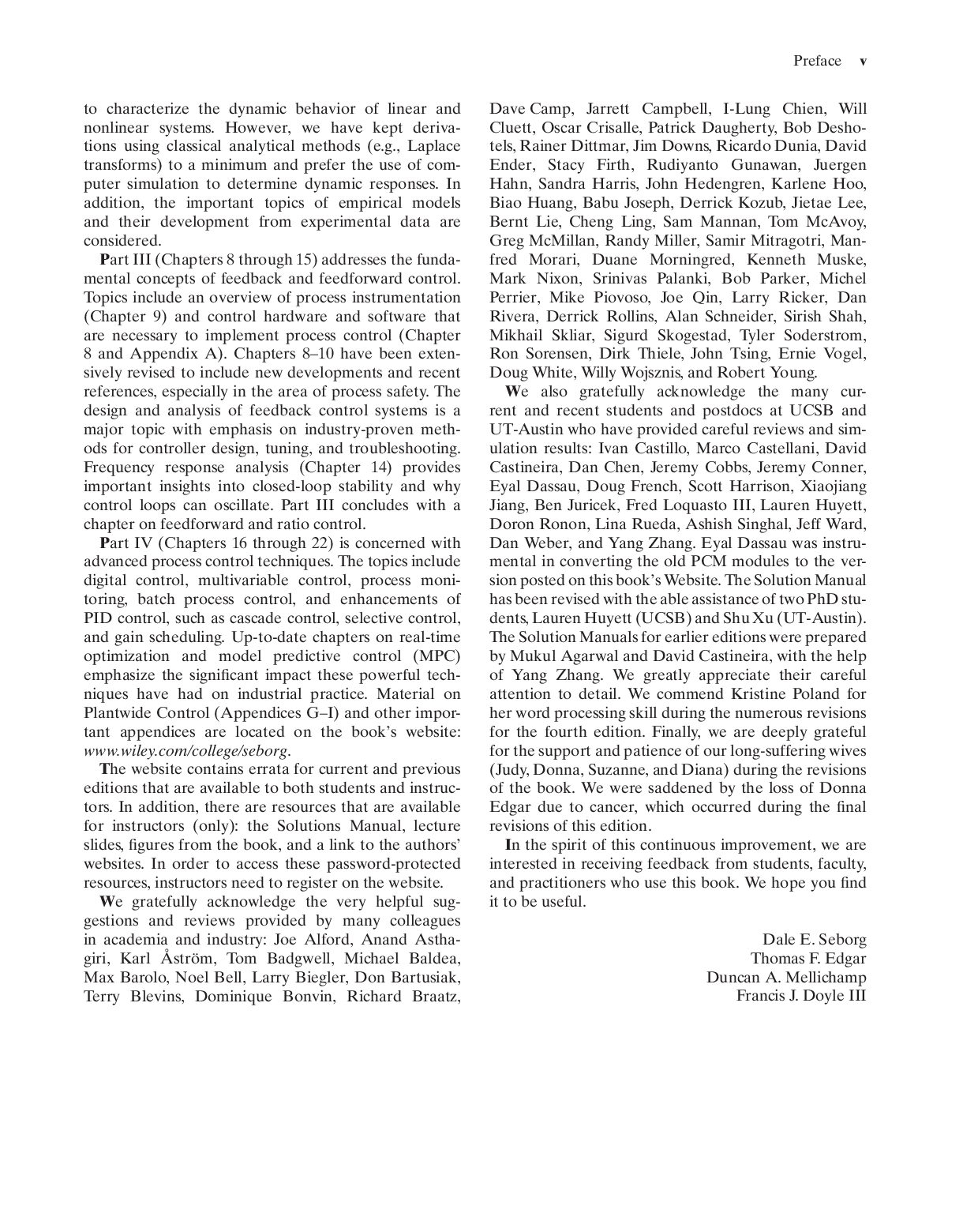 Preview page 6 of eBook PDF Process Dynamics and Control 4th Edition By Dale Seborg, Thomas Edgar, Duncan Mellichamp, Francis Doyle