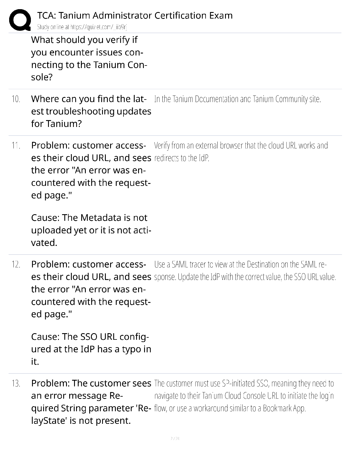Preview page 2 of TCA Tanium Administrator Certification Exam / score 100% / 2025 update / endpoint management study guide
