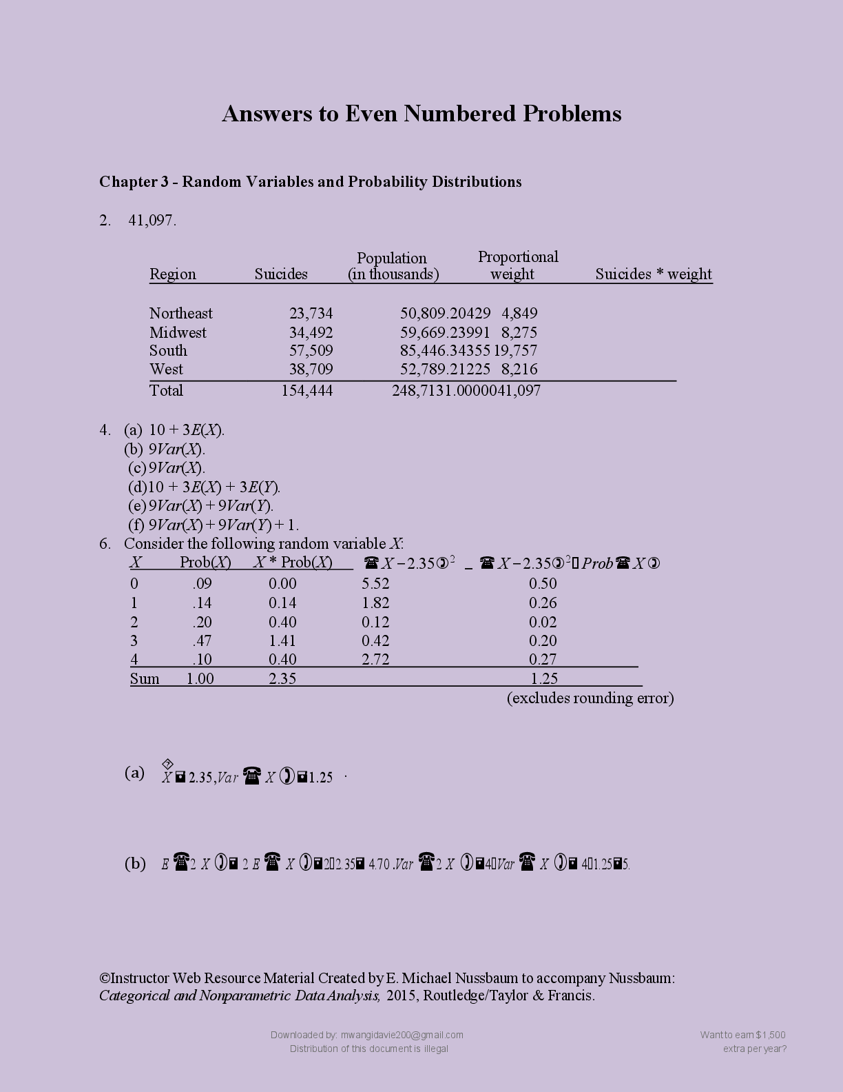 Preview page 5 of SOLUTIONS  MANUAL FOR  CATEGORICAL AND   NONPARAMETRIC  DATA ANALYSIS   CHOOSING THE  BEST 2026/2027  UPDATE