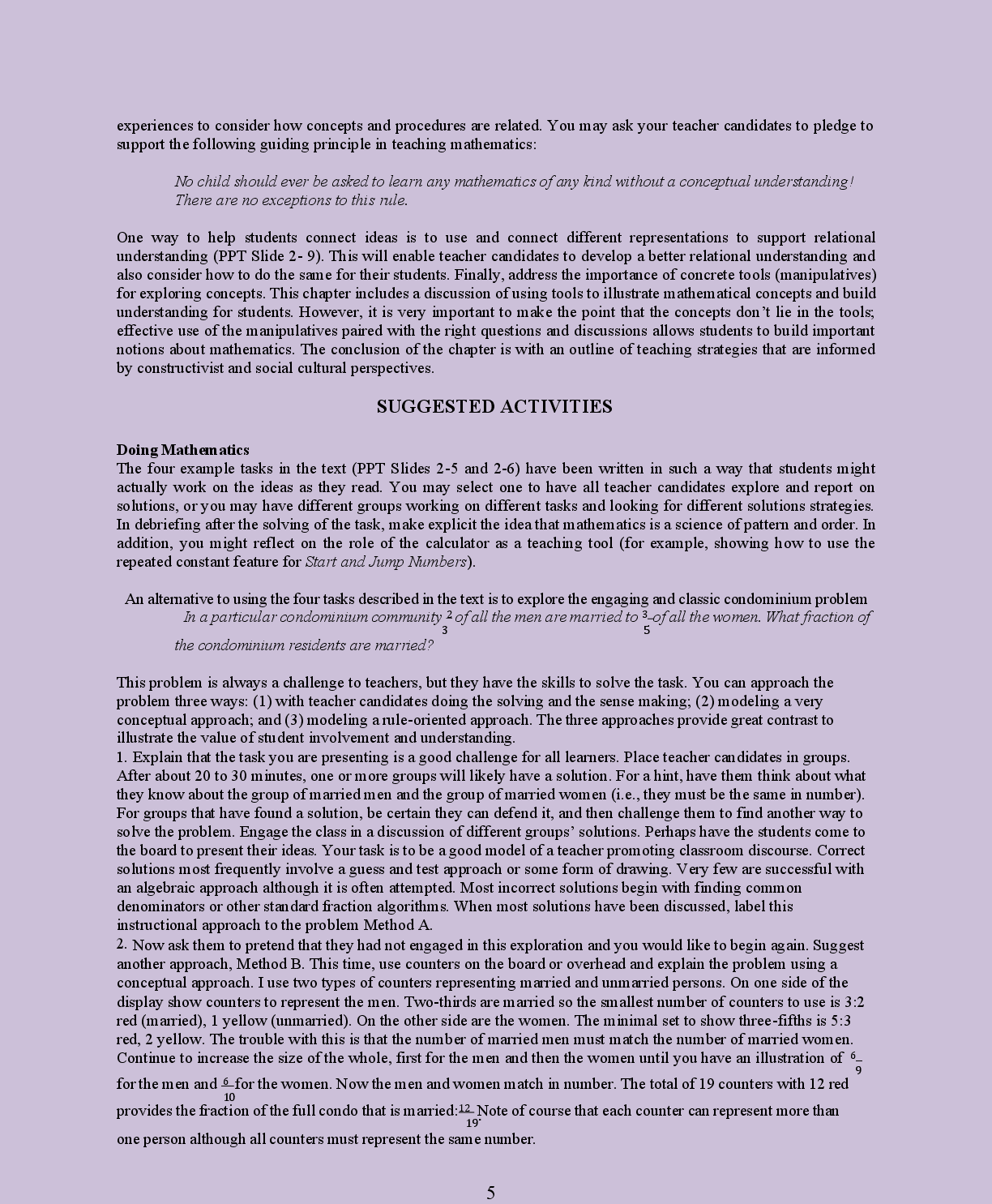 Preview page 8 of SOLUTIONS MANUAL  FOR ELEMENTARY AND  MIDDLE  SCHOOL  MATHEMATICS  TEACHING   DEVELOPMENTALLY  10TH 2026/2027 UPDATE