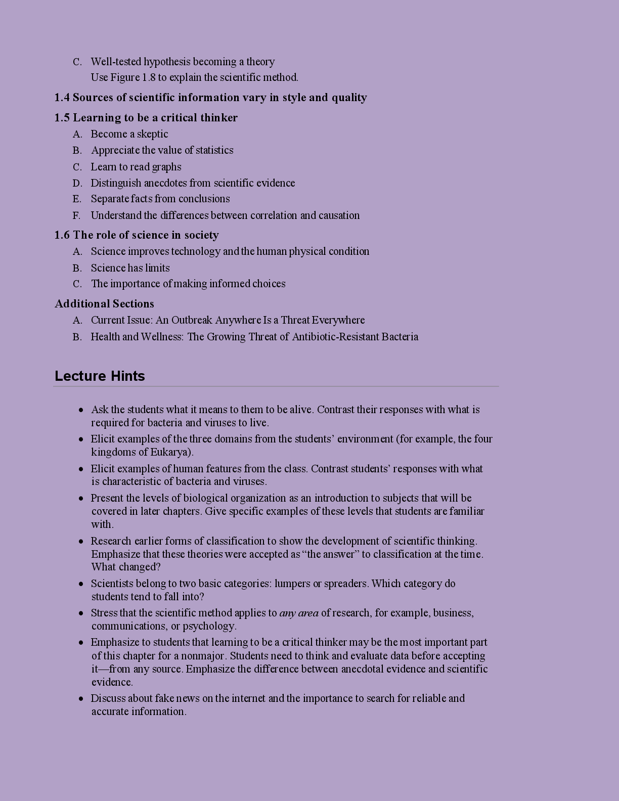 Preview page 6 of SOLUTIONS MANUAL  FOR HUMAN BIOLOGY   CONCEPTS AND  CURRENT ISSUES 9TH  EDITION  BY MICHAEL  JOHNSON 2026/2027  UPDATE