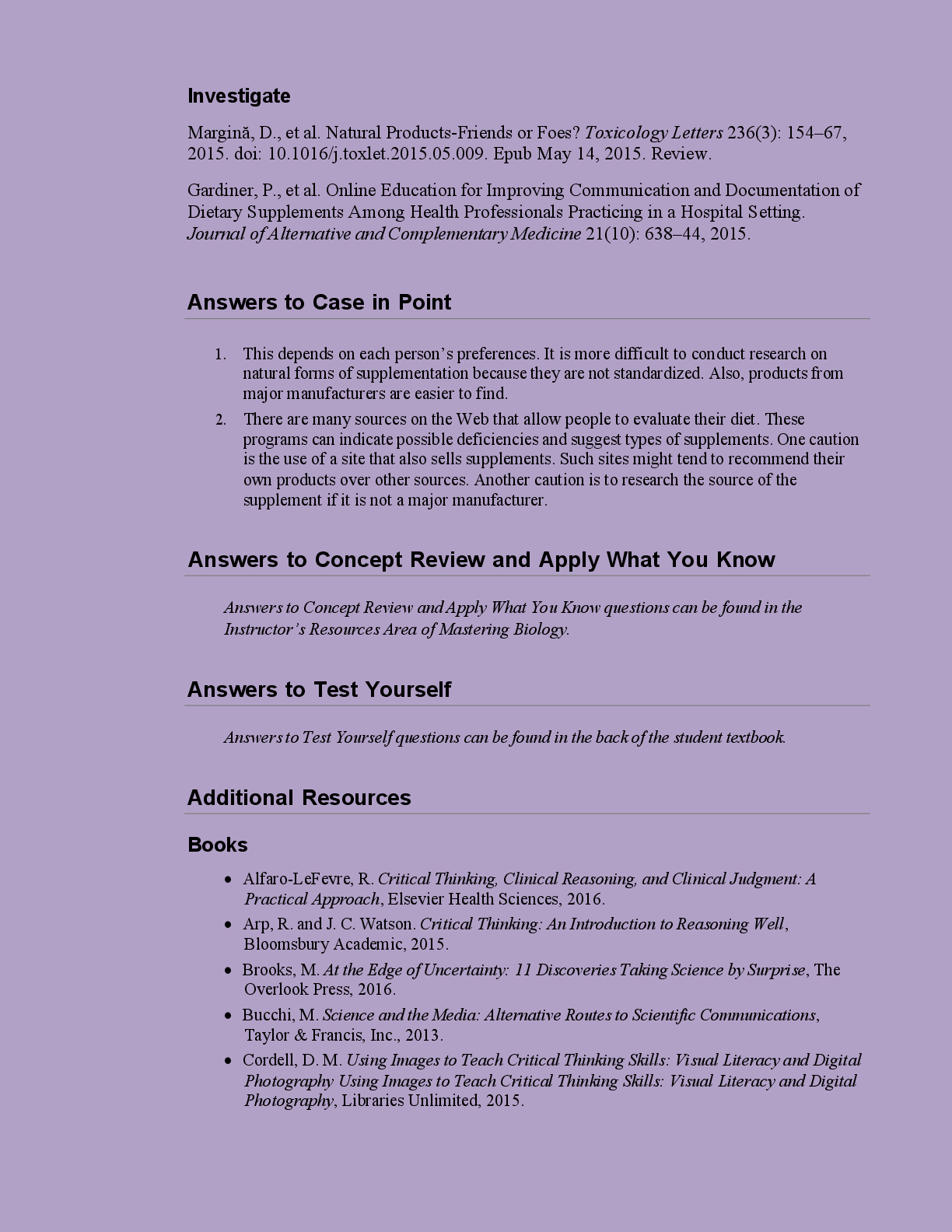 Preview page 9 of SOLUTIONS MANUAL  FOR HUMAN BIOLOGY   CONCEPTS AND  CURRENT ISSUES 9TH  EDITION  BY MICHAEL  JOHNSON 2026/2027  UPDATE
