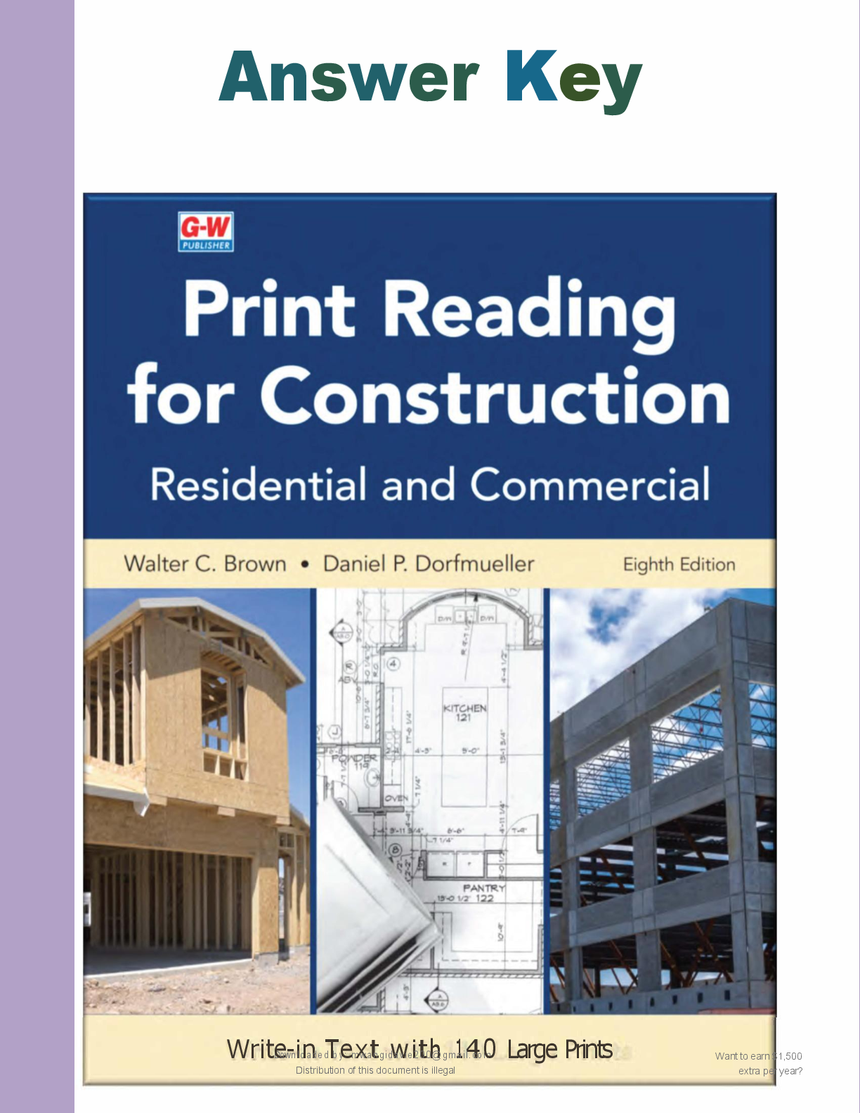 Preview page 2 of SOLUTIONS MANUAL  ANSWER KEY PRINT  READING FOR   CONTRUCTION 8TH  EDITION BY WALTER  BROWN, DANIEL  DORFMUELLER  2026/2