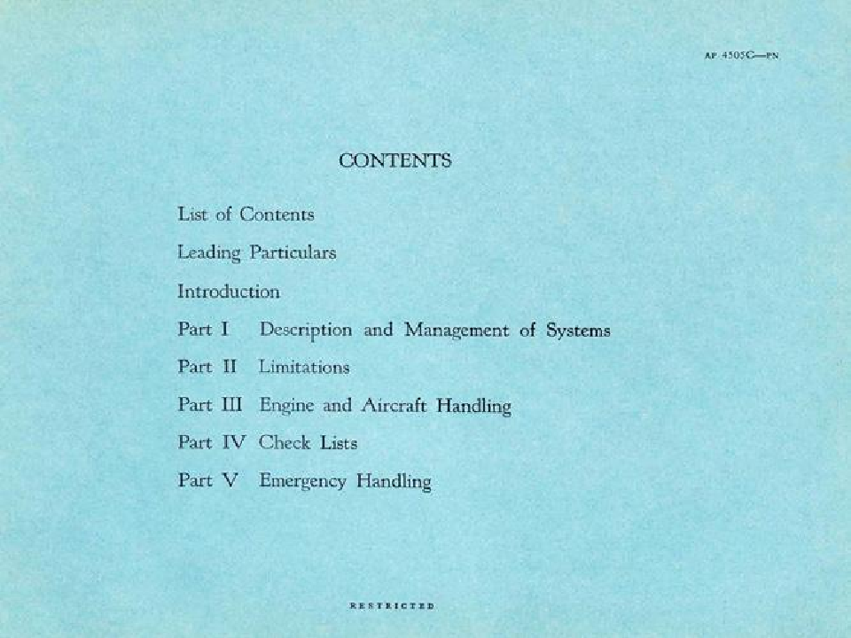 Preview page 6 of Avro Vulcan B.1A PILOT'S NOTES Cold R.A.F. Nuclear V-Bomber