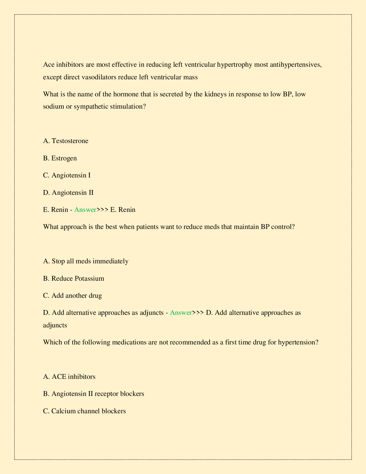 Preview page 3 of NURS 5434 HTN 2026 COMPLETE STUDY QUESTIONS WITH CORRECT SOLUTIONS 100% ASSURED PASS GUARANTEED A+