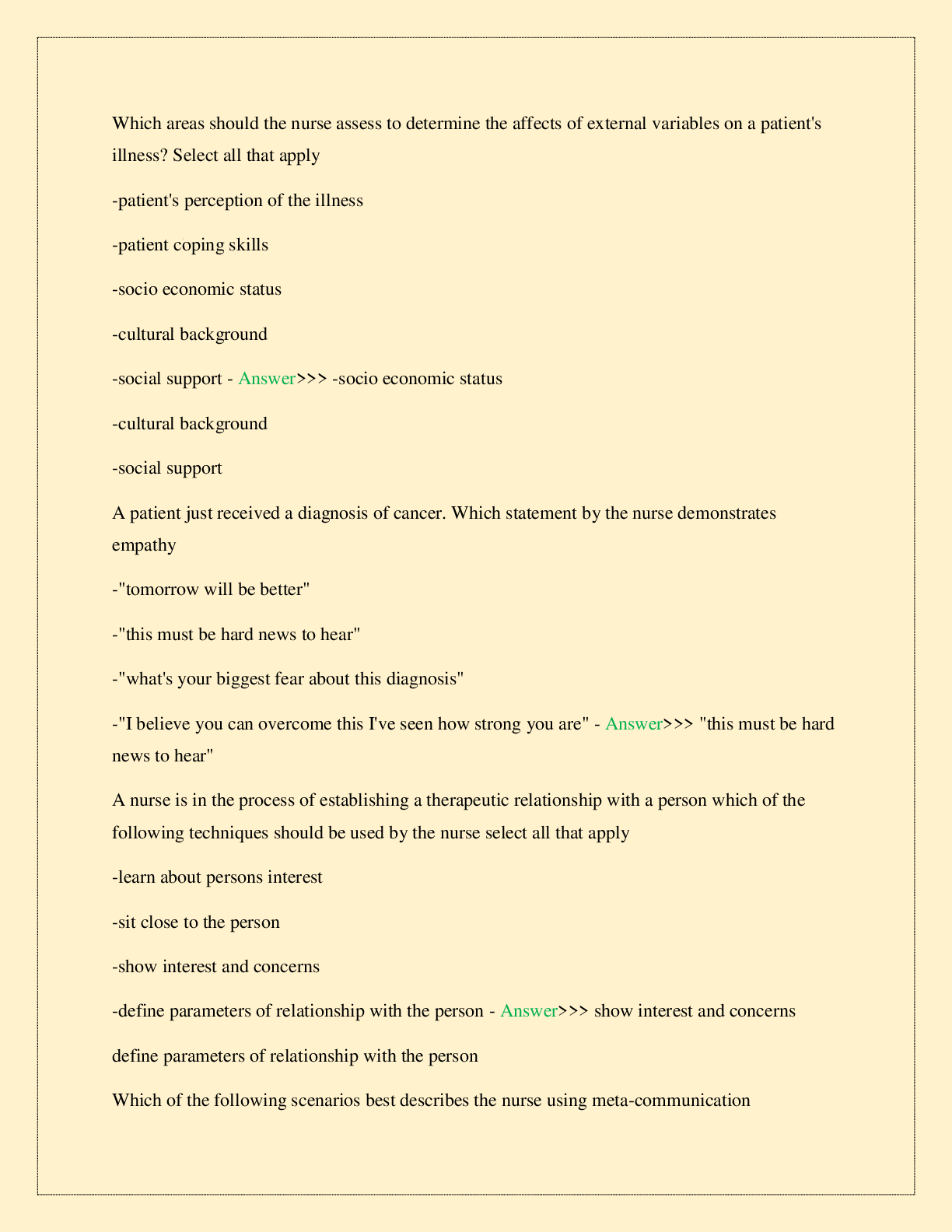 Preview page 3 of NR 222 NEWEST NURSING 2026 PRACTICE FINAL TEST EXAM STUDY QUESTIONS WITH VERIFIED SOLUTIONS GUARANTEED PASS