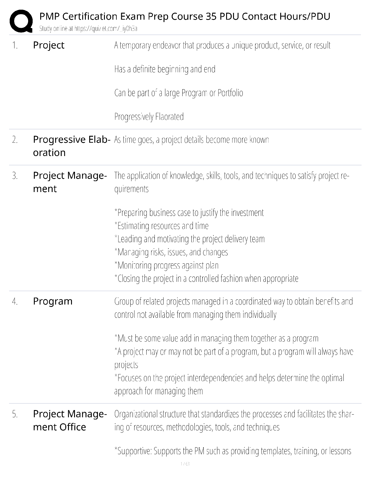 Preview of PMP Certification Exam Prep Course 35 PDU Contact Hours / score 100% / 2025 update / PMBOK 7th study guide