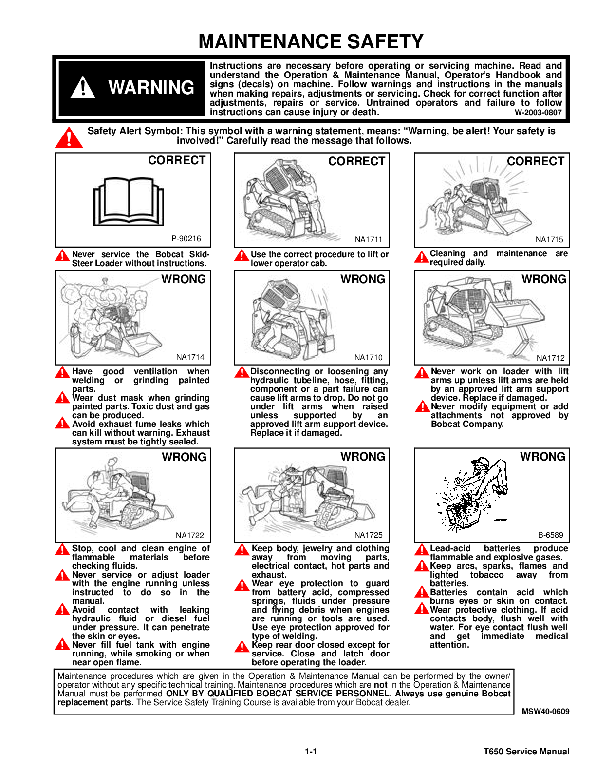 Preview page 3 of Bobcat T650 Workshop Repair Service Manual
