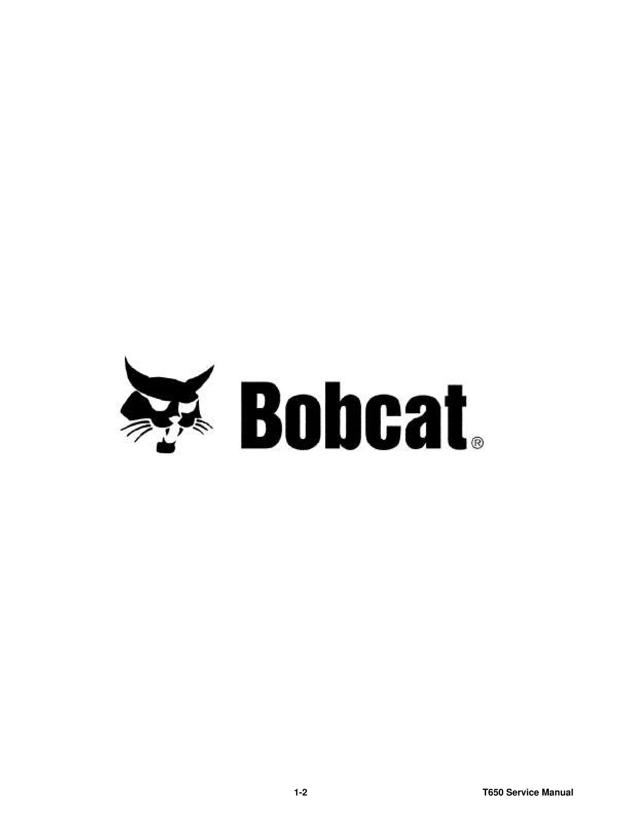 Preview page 4 of Bobcat T650 Workshop Repair Service Manual