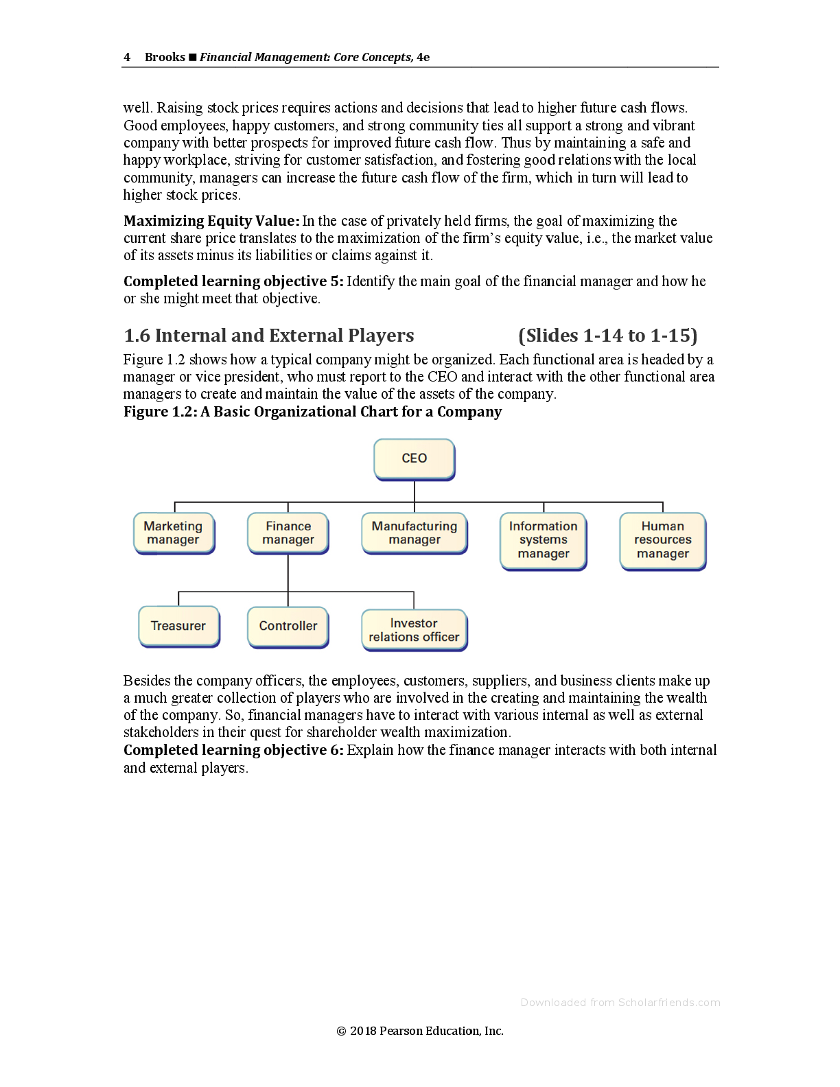 Preview page 5 of Instructor Manual Financial Management Core Concepts 4th Edition By Raymond M. Brooks