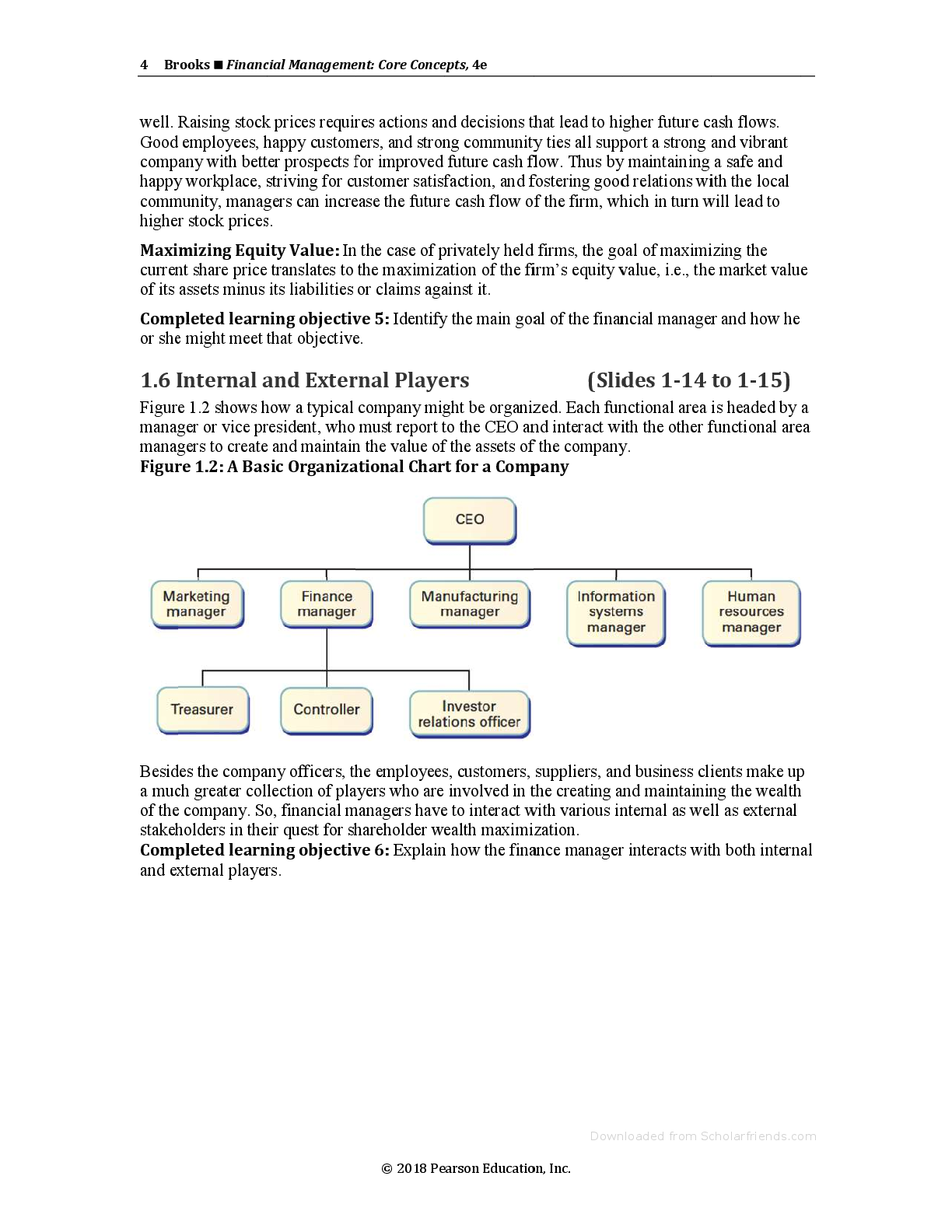 Preview page 5 of Instructor Manual Financial Management Core Concepts 4th Edition By Raymond M. Brooks