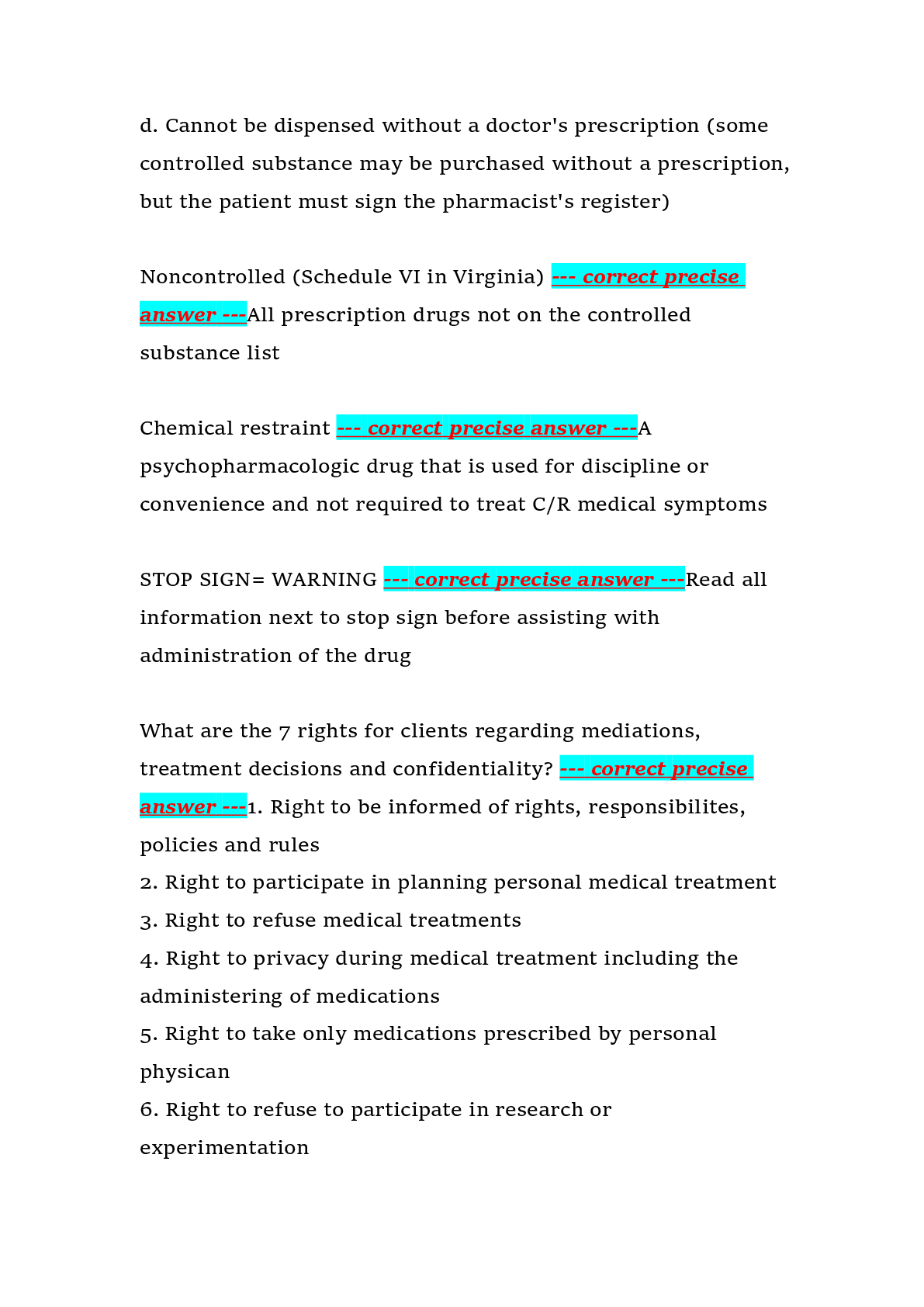 Preview page 3 of Medication Aide Training – Virginia State Guide 2026 – Complete Study Guide, Practice Questions, Verified Answers, and M