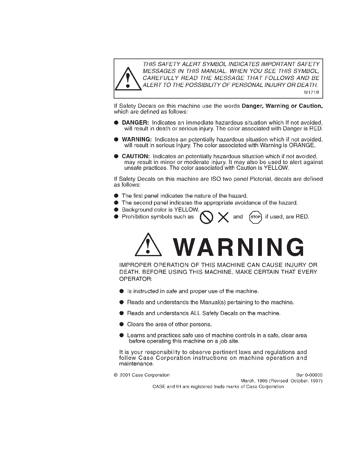 Preview page 2 of CASE IH 8910 8920 TRACTOR OPERATOR MANUAL