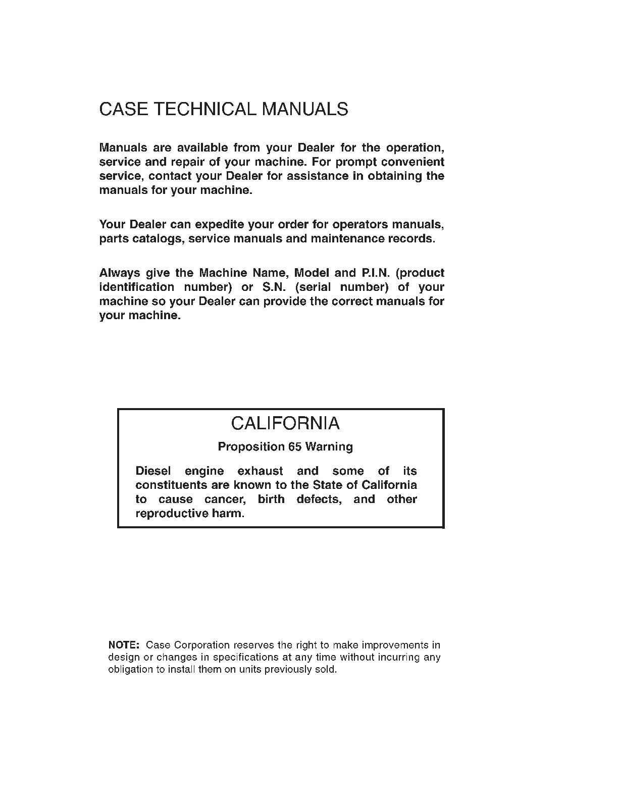 Preview page 3 of CASE IH 8910 8920 TRACTOR OPERATOR MANUAL