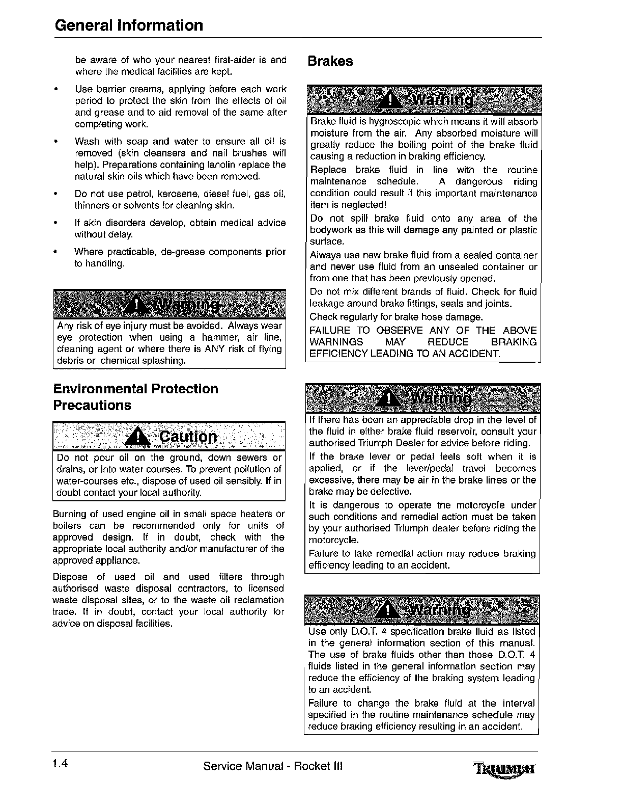 Preview page 10 of triumph rocket 3 service workshop manual 2004-2009