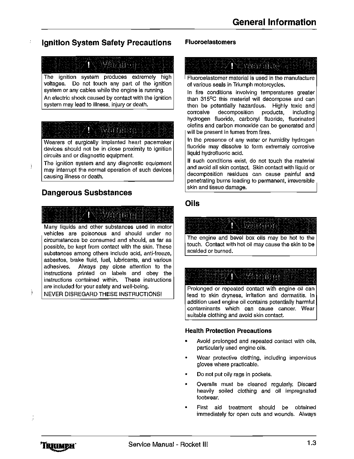 Preview page 9 of triumph rocket 3 service workshop manual 2004-2009
