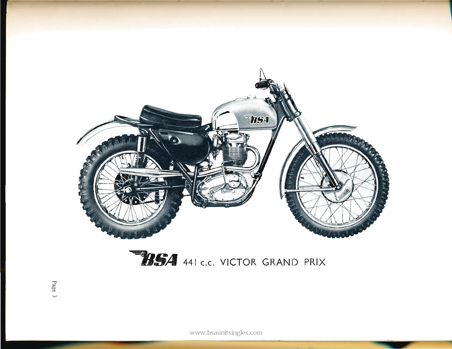 Preview page 4 of BSA Victor series Model B44 workshop manual