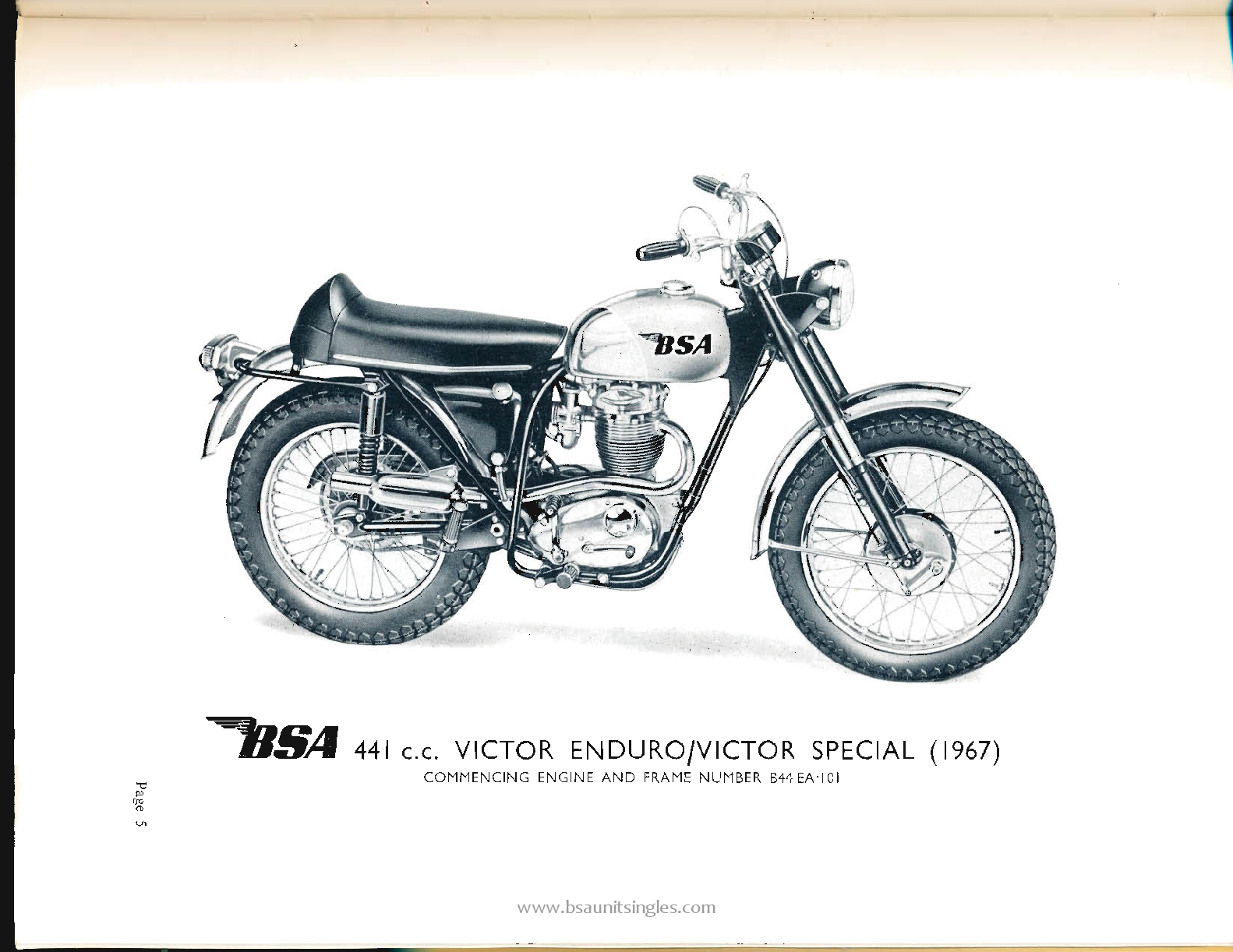 Preview page 6 of BSA Victor series Model B44 workshop manual