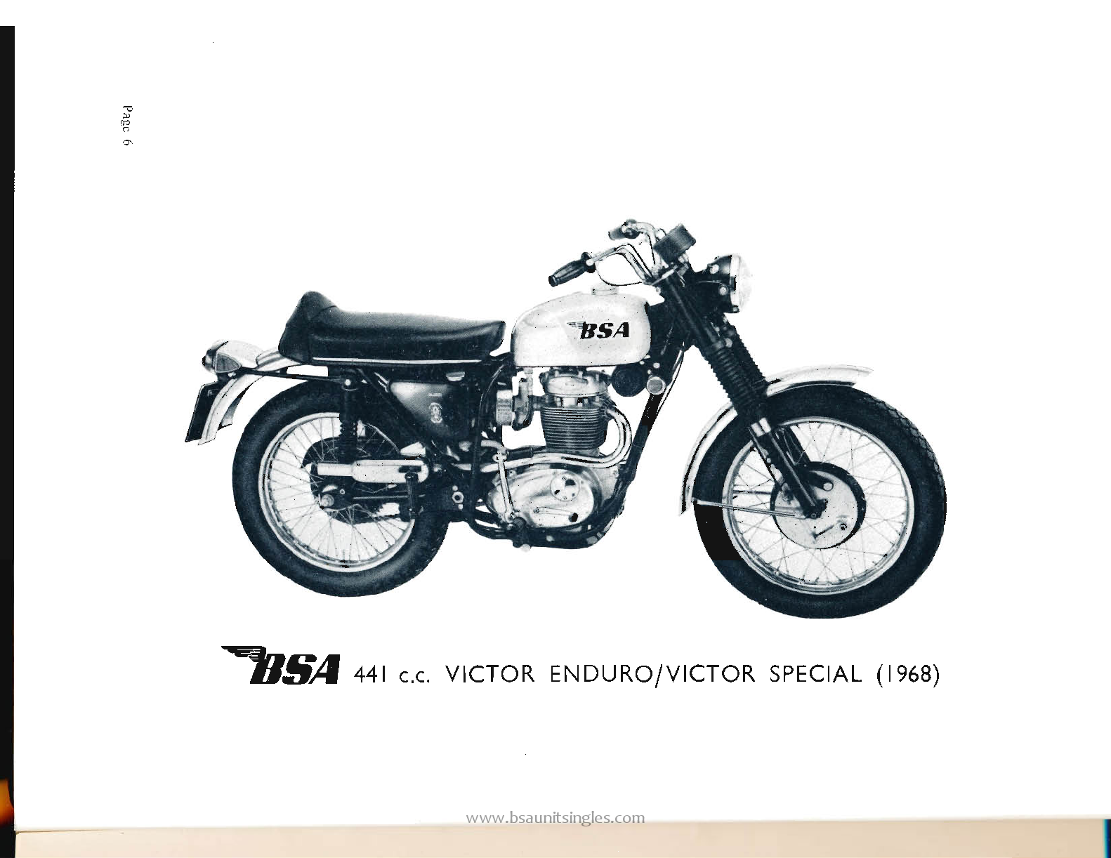 Preview page 7 of BSA Victor series Model B44 workshop manual