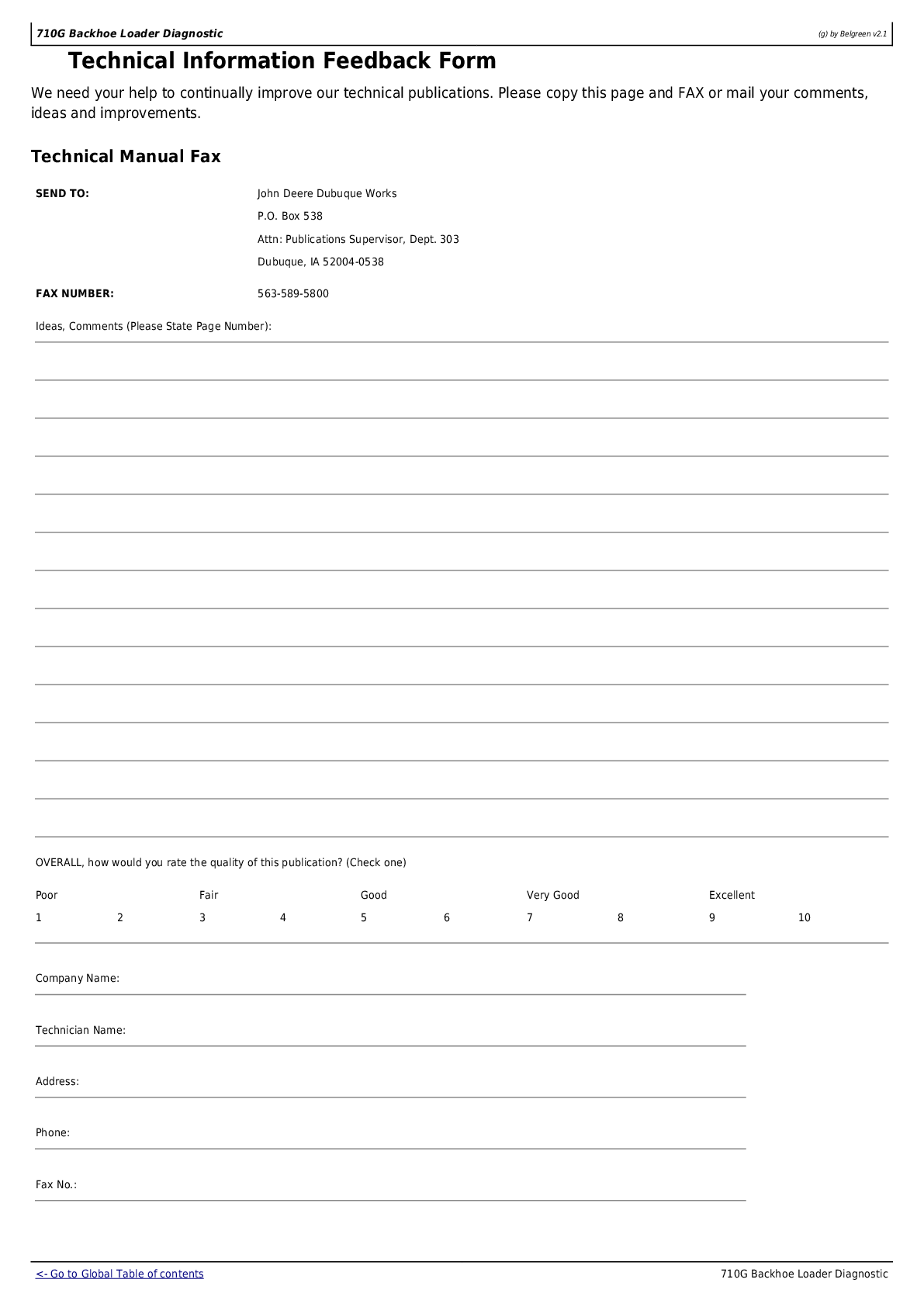 Preview page 5 of JOHN DEERE 710G BACKHOE LOADER OPERATOR TEST MANUAL