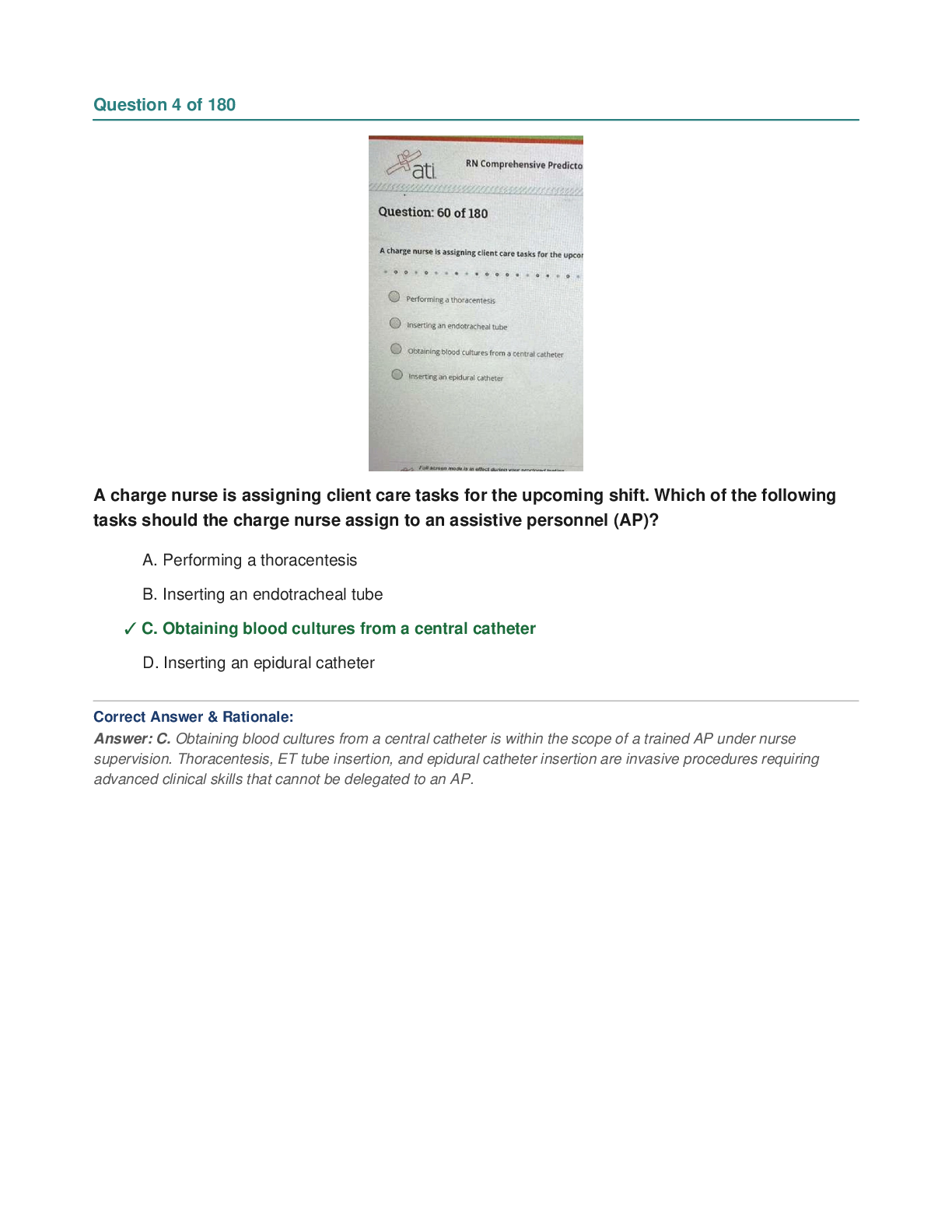 Preview page 4 of RN Comprehensive Predictor 2026 V2 A+Questions Answers