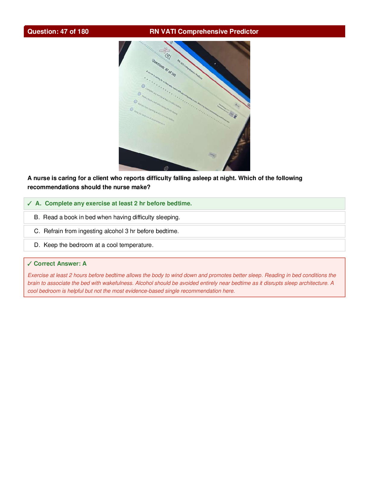Preview page 3 of RN VATI Comprehensive Predictor A+Questions Answers