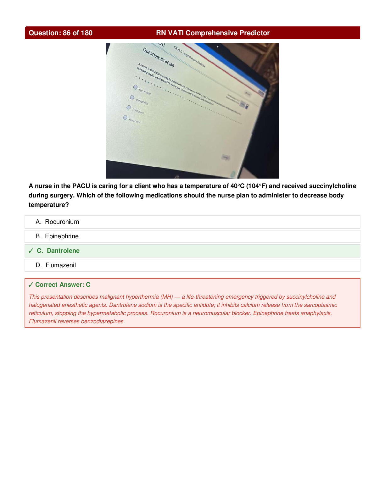 Preview page 5 of RN VATI Comprehensive Predictor A+Questions Answers