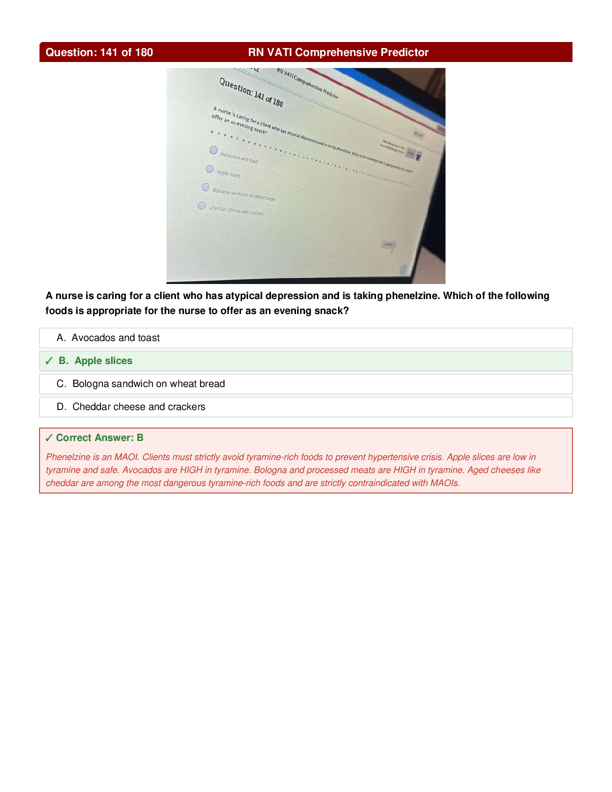 Preview page 8 of RN VATI Comprehensive Predictor A+Questions Answers