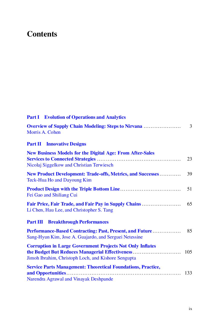 Preview page 10 of Creating Values with Operations and Analytics By Hau Lee, Ricardo Ernst, Arnd Huchzermeier, Shiliang Cui