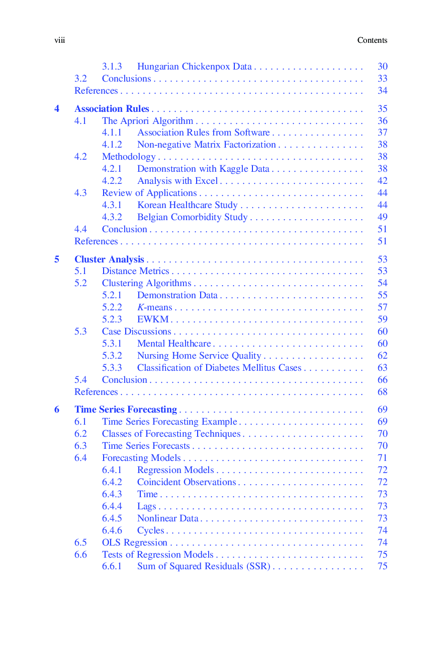 Preview page 8 of Data Mining and Analytics in Healthcare Management By David Olson, Özgür Araz