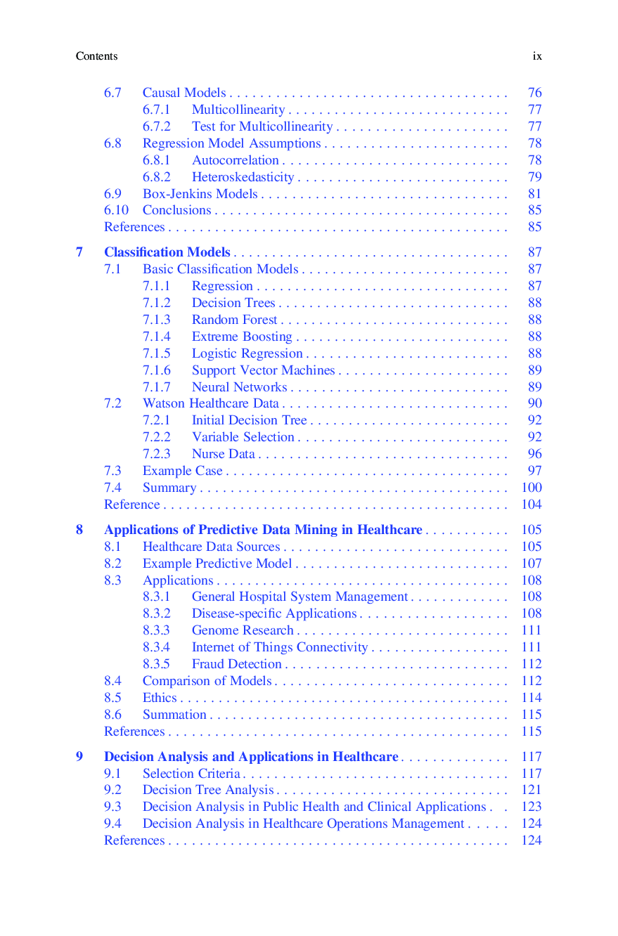 Preview page 9 of Data Mining and Analytics in Healthcare Management By David Olson, Özgür Araz