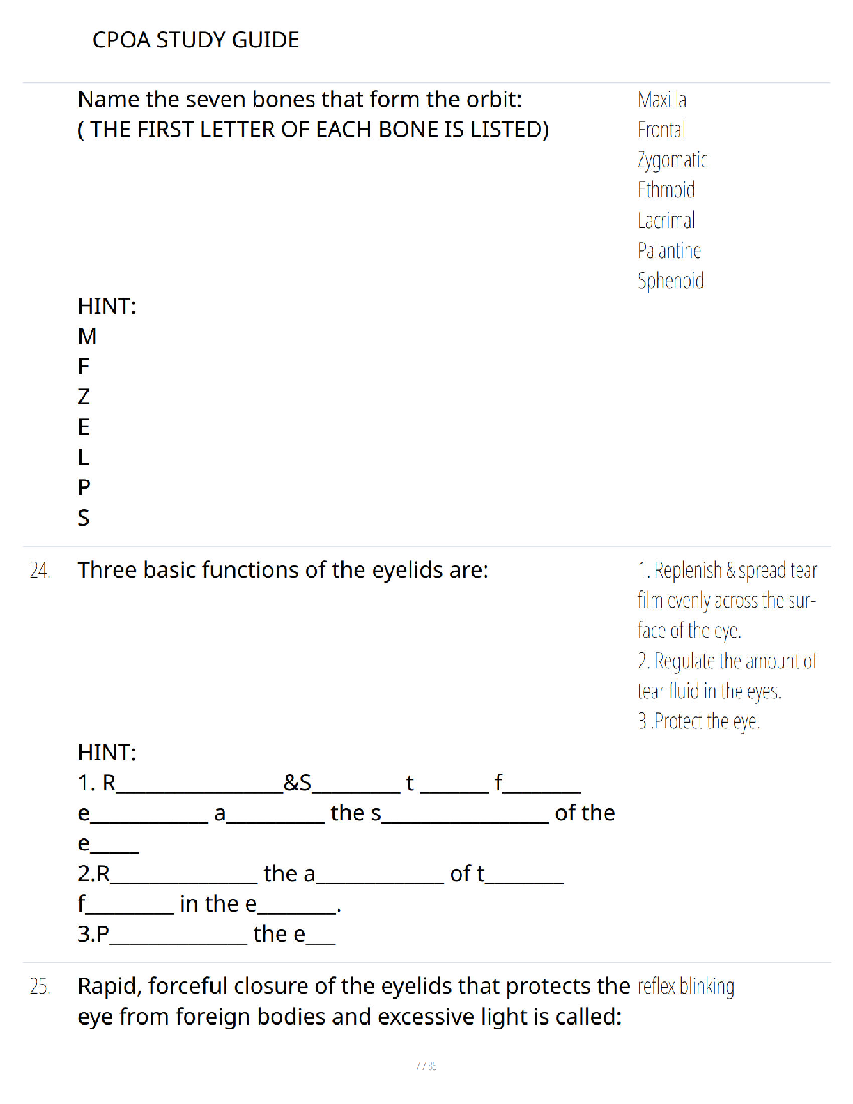 Preview page 4 of CPOA Certification Exam Excellence Review – Certified Paraoptometric Assistant Study Guide – Verified Questions and Answ
