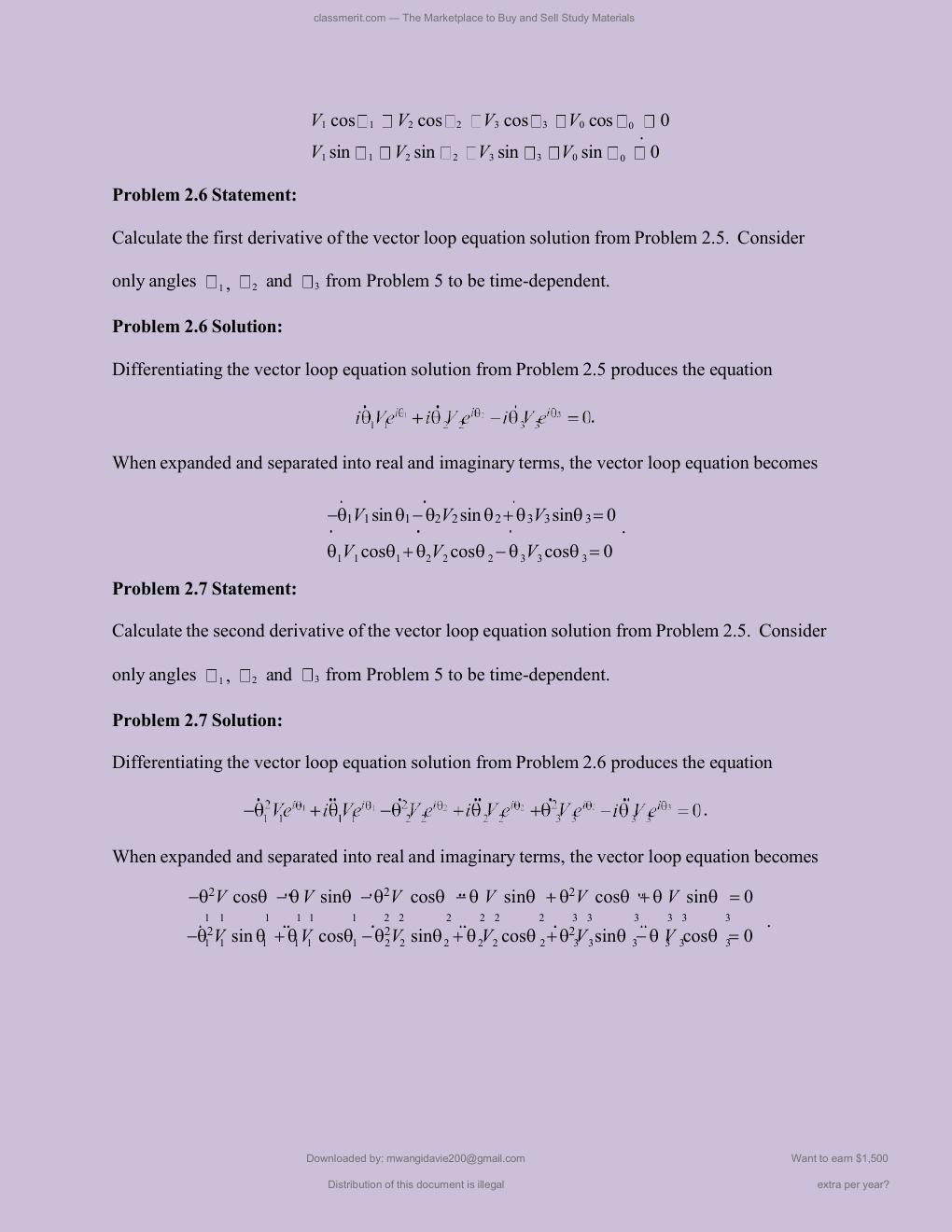 Preview page 6 of Solutions Manual for Kinematics and Dynamics of Mechanical Systems: Implementation in MATLAB® and Simscape Multibody™ 3r